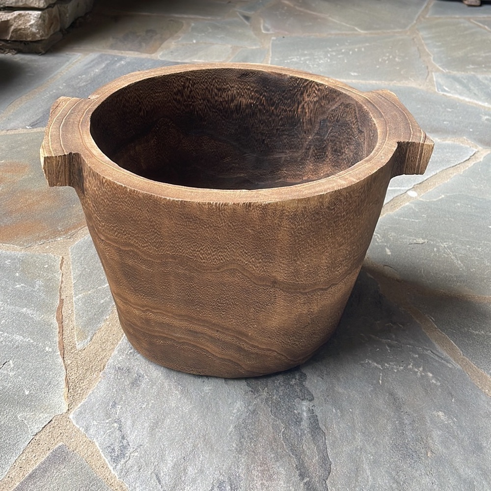 Anthropologie-Paulownia Wood Bin - Picture 8 of 10